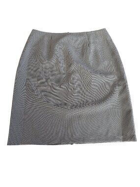 Connected Apparel Sz 12 Black and White Checked Pencil Skirt